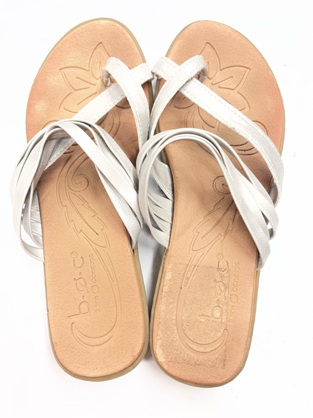 b.o.c. Women’s Silver‎ Multi-Strap Slide Sandal